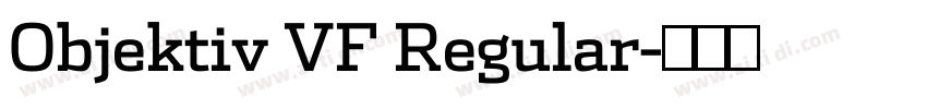 Objektiv VF Regular字体转换